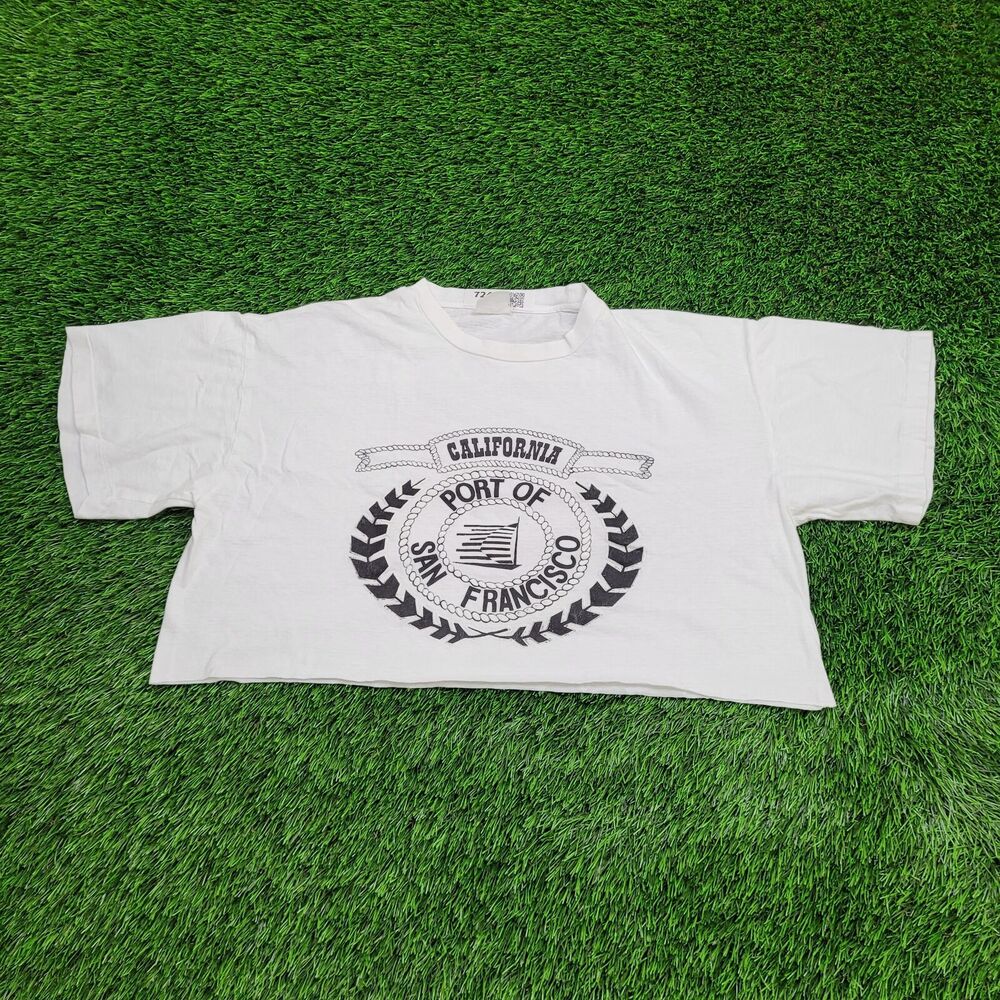 Vintage San-Francisco Shirt Womens XL 24x16 White